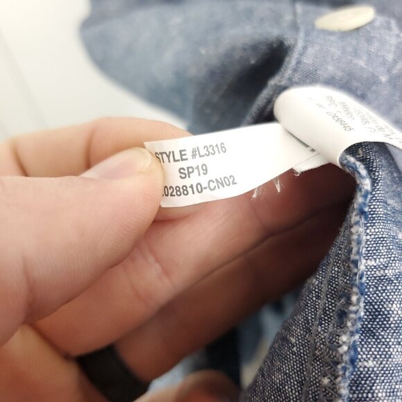 Madewell Dress Womens 0 Chambray Button Down Square Neck Midi Light Blue - Picture 6 of 10